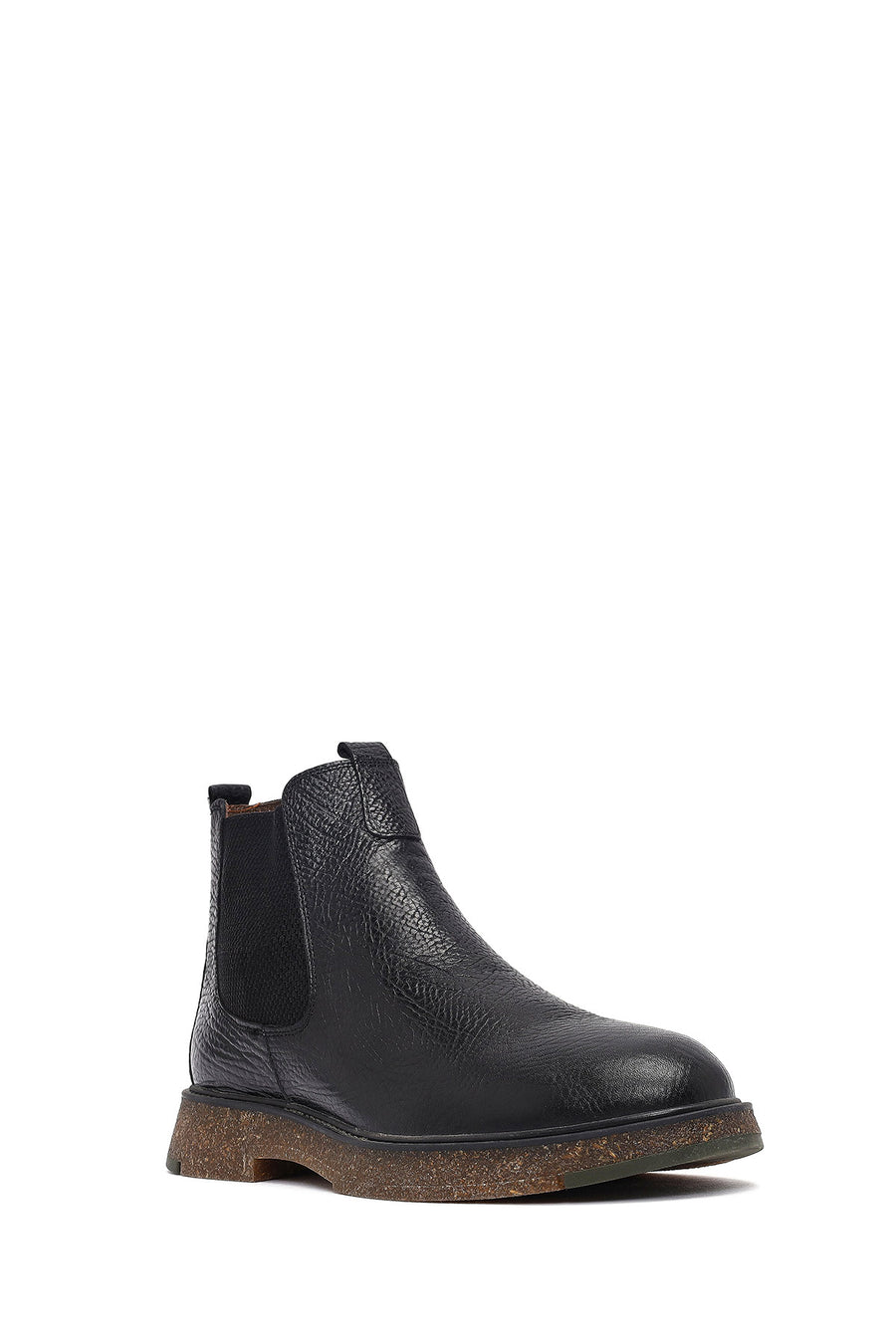 Male Black Leather Chelsea Boots
