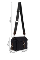 Woman Black Fabric Crossbody Bag | Derimod