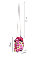 Women's Multi-Colored Long Chain Strap Sequin Crossbody Bag | Derimod