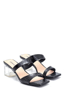 Women's Transparent Heel Detailed Slippers | Derimod