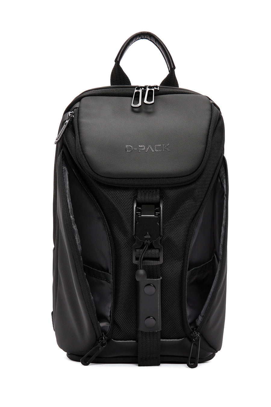 D-Pack Men's Black Long Strap Shoulder Bag