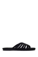 Woman Black Embellished Slipper | Derimod