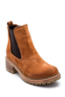 Women's Leather Suede Chelsea Boots | Derimod