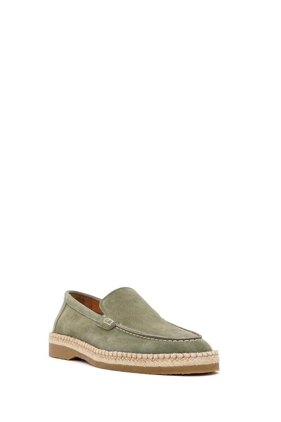 Men's Green Suede Leather Casual Loafer