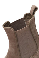 Women's Mink Suede Leather Chelsea Boot | Derimod