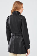 Whitney Women's Black Regular Leather Jacket | Derimod