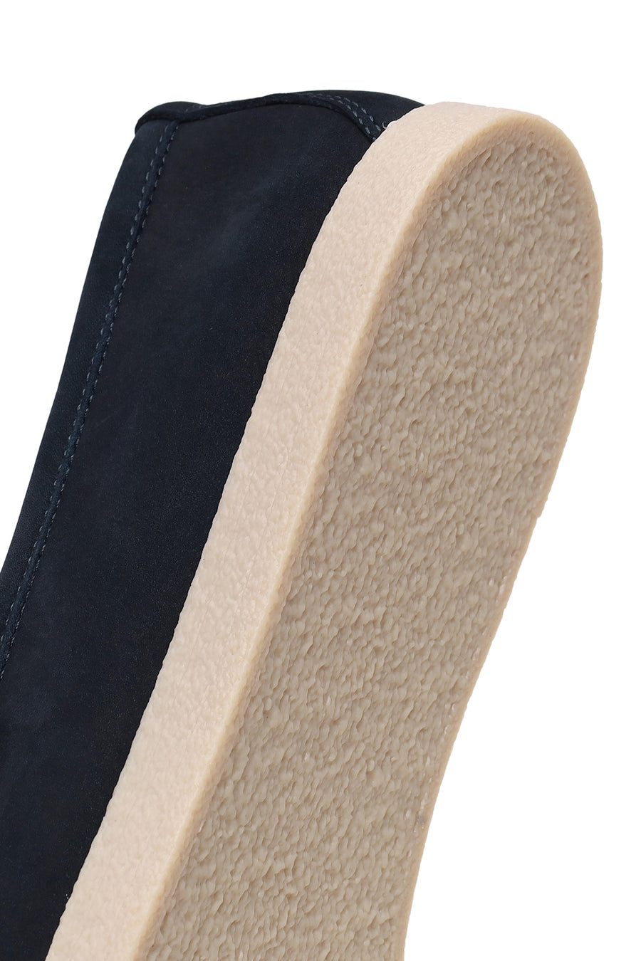 Male Navy Nubuck Leather Loafer