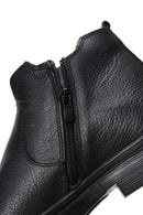 Men's Black Leather Casual Chelsea Boots | Derimod