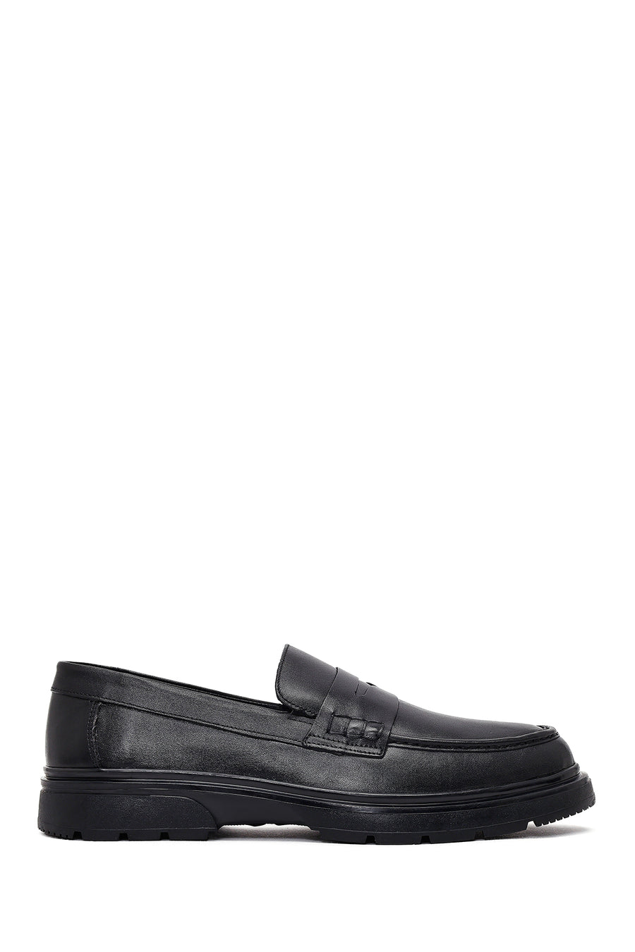 Erkek Siyah Deri Loafer 25WFD751918 | Derimod