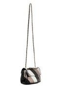 Women's Black Metallic Long Chain Strap Crossbody Bag | Derimod