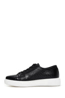 Men's Black Leather Thick Soled Sneaker | Derimod