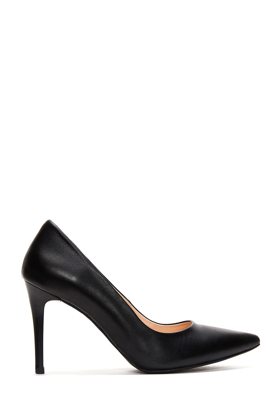 Women's Black Leather Stiletto 23WFD160118 | Derimod