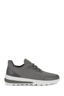 Geox Men's Gray Spherica Active Lace Up Fabric Sneaker | Derimod