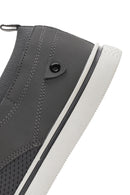 Erkek Gri Bağcıklı Kumaş Sneaker | Derimod