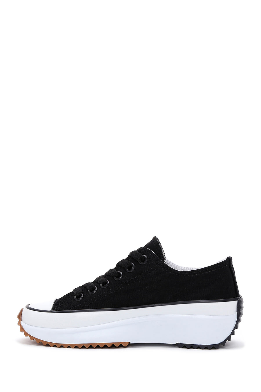 Women's Black Thick Soled Sneaker