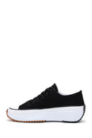 Women's Black Thick Soled Sneaker | Derimod