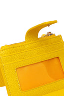 Woman Yellow Charm Card Holder | Derimod
