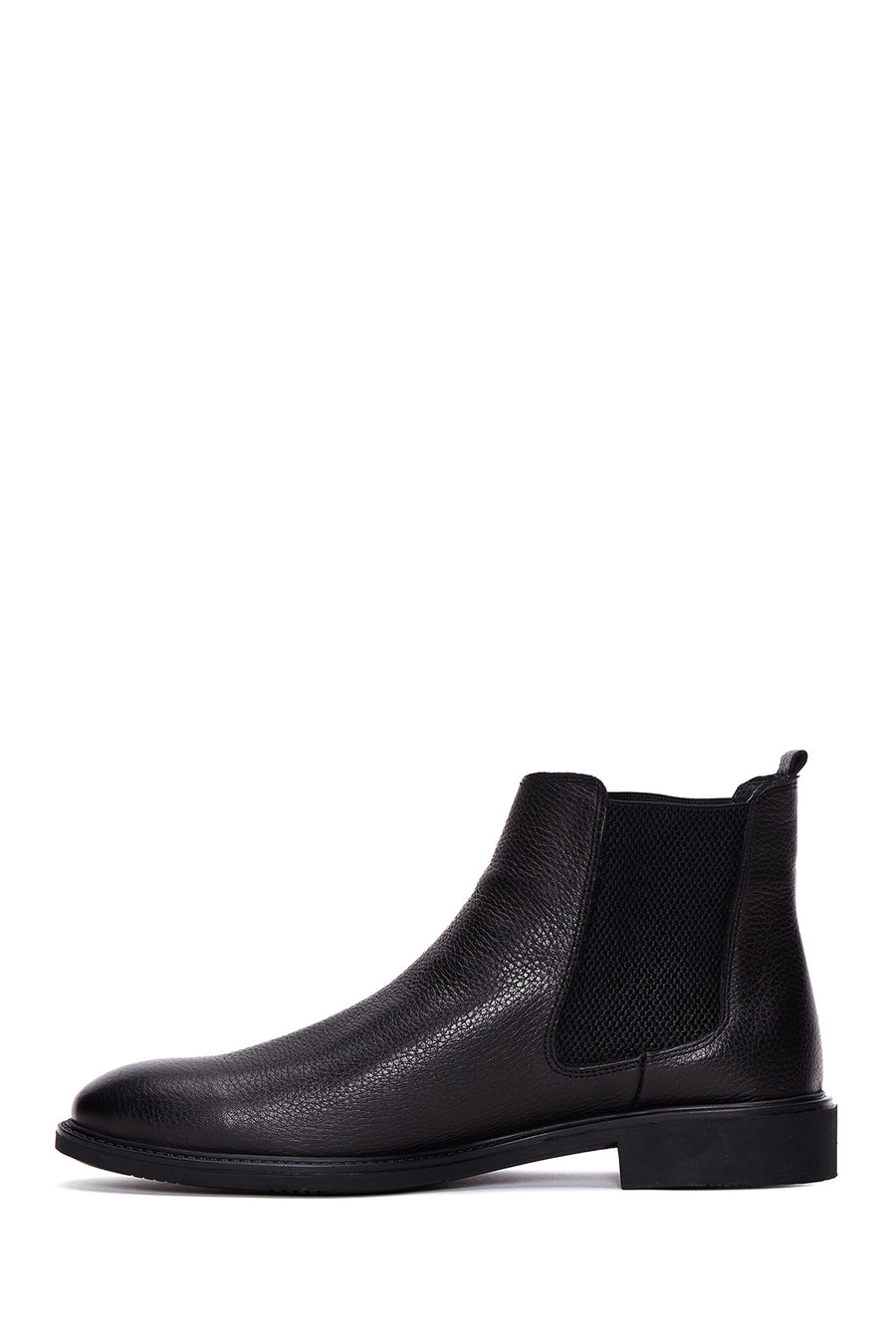Men's Black Leather Chelsea Boots