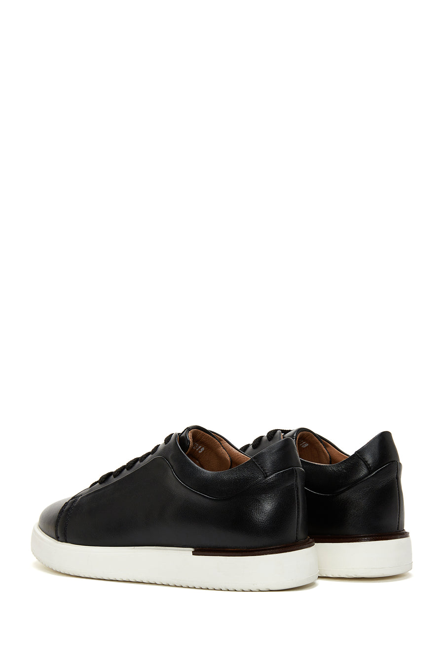 Men's Black Leather Sneaker