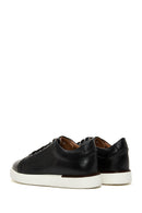 Men's Black Leather Sneaker | Derimod