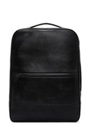 Men's Black Leather Backpack | Derimod