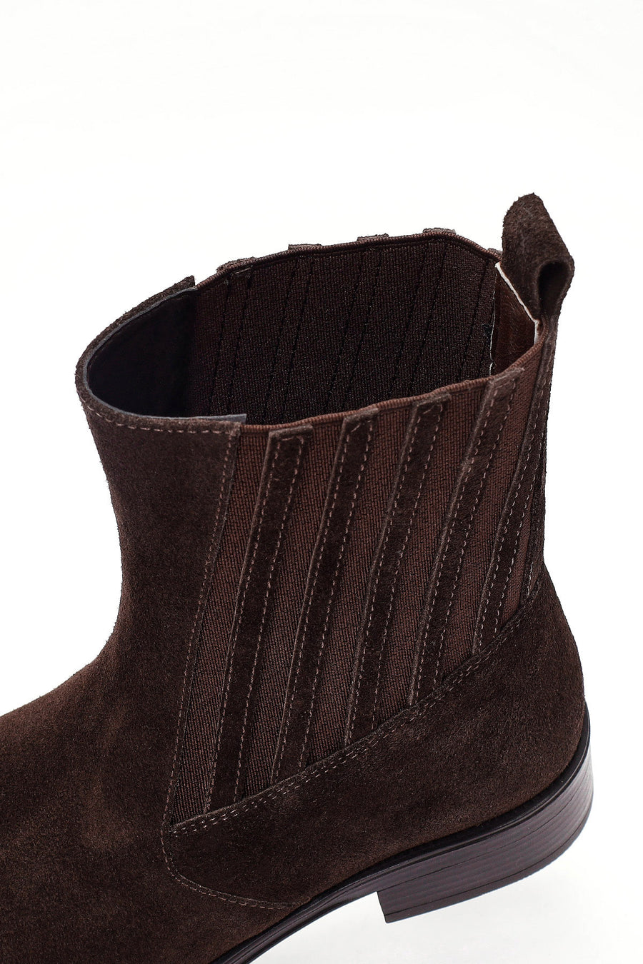Woman Brown Suede Chelsea Boots