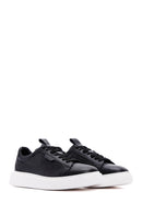 Men's Black Lace-up Leather Sneaker | Derimod