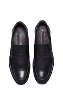 Men's Black Leather Casual Loafer | Derimod