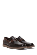 Men's Brown Leather Casual Loafer | Derimod