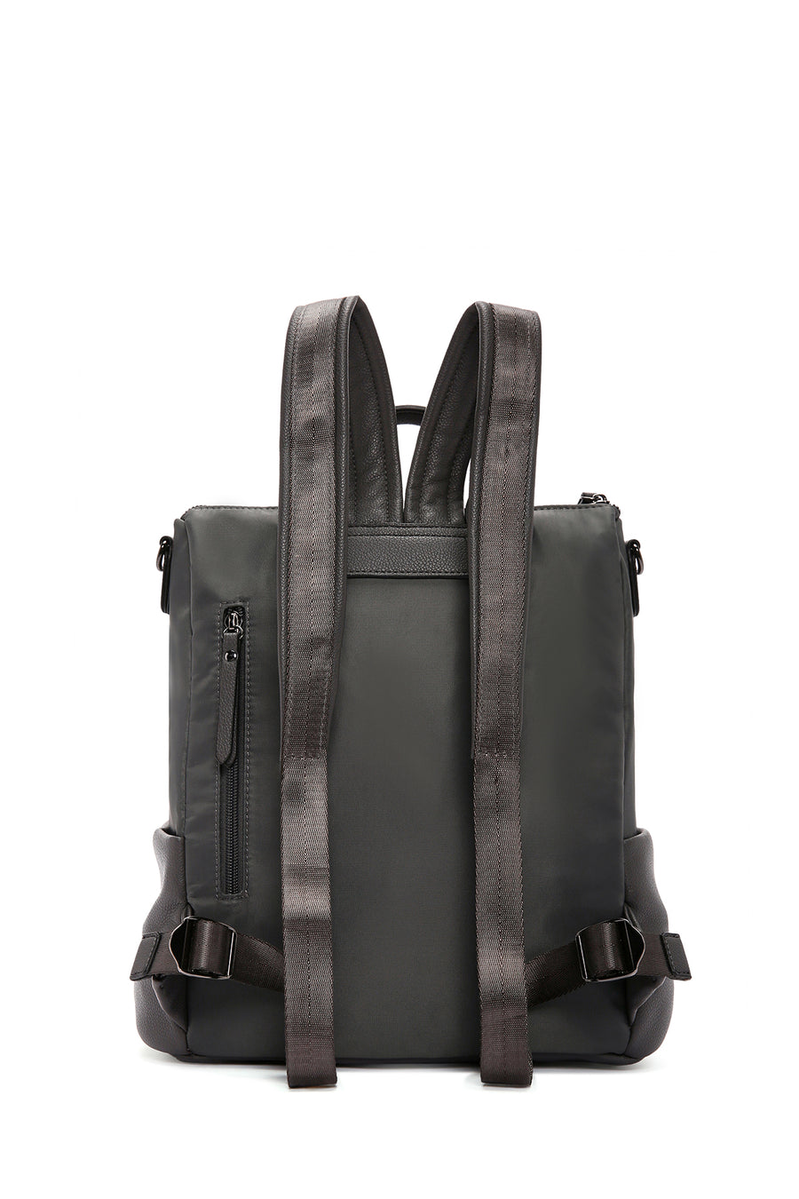 Women's Gray Long Strap Casual Backpack