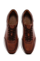 Men's Tan Leather Sneaker | Derimod