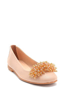 Women's Beaded Detailed Ballerinas | Derimod