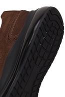 Male Brown Lace-Up Nubuck Leather Sneaker | Derimod