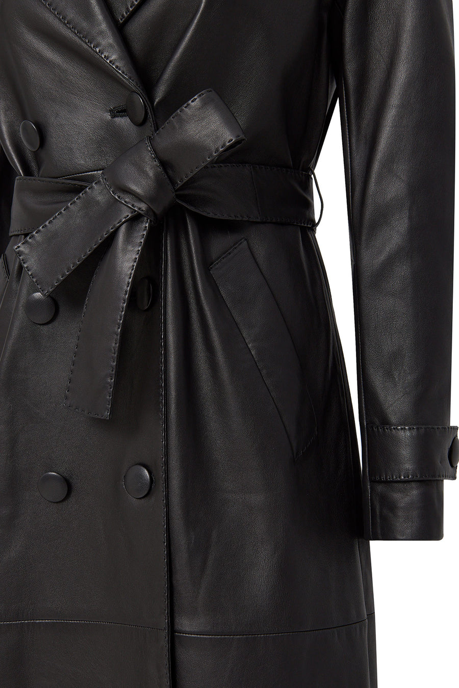 Beyonce Women's Black Leather Coat