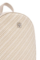 Women's Cream Straw Backpack | Derimod