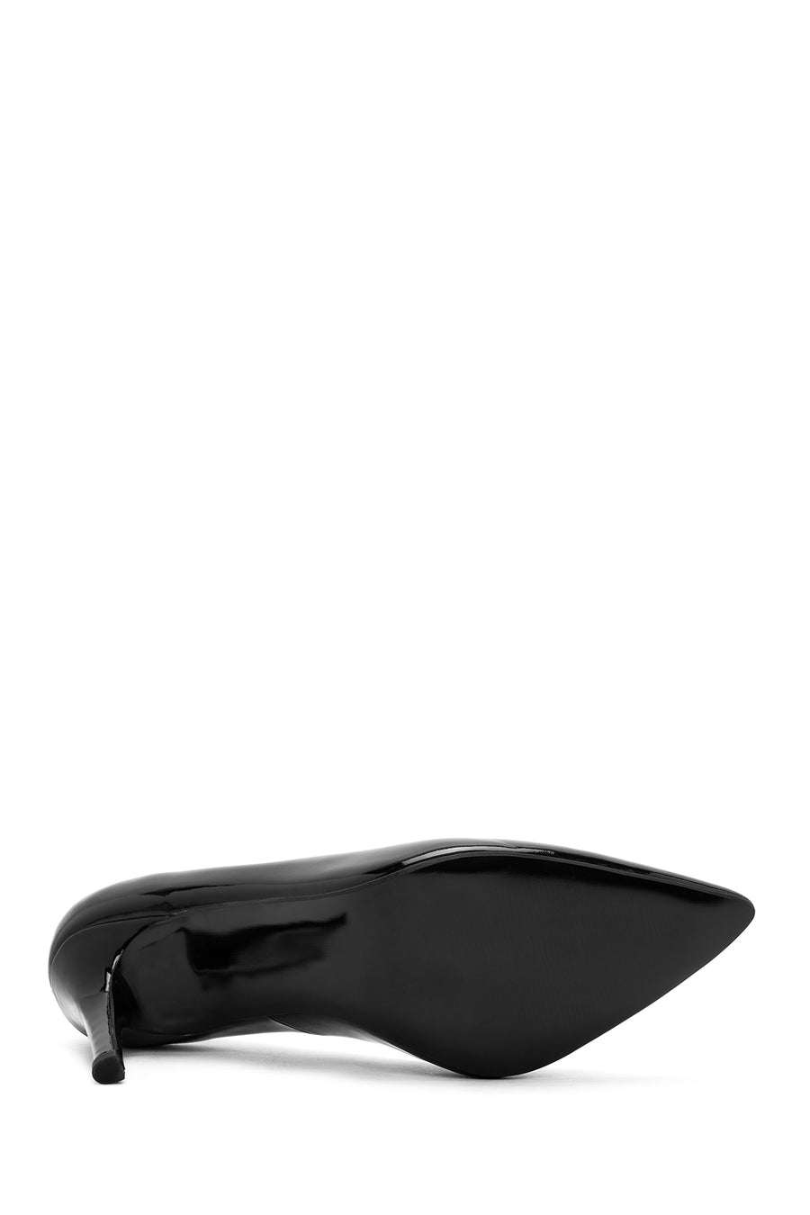 Women's Black High Thin Heel Patent Leather Stiletto
