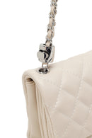 Woman Cream Chain-Strap Quilted Shoulder Bag | Derimod