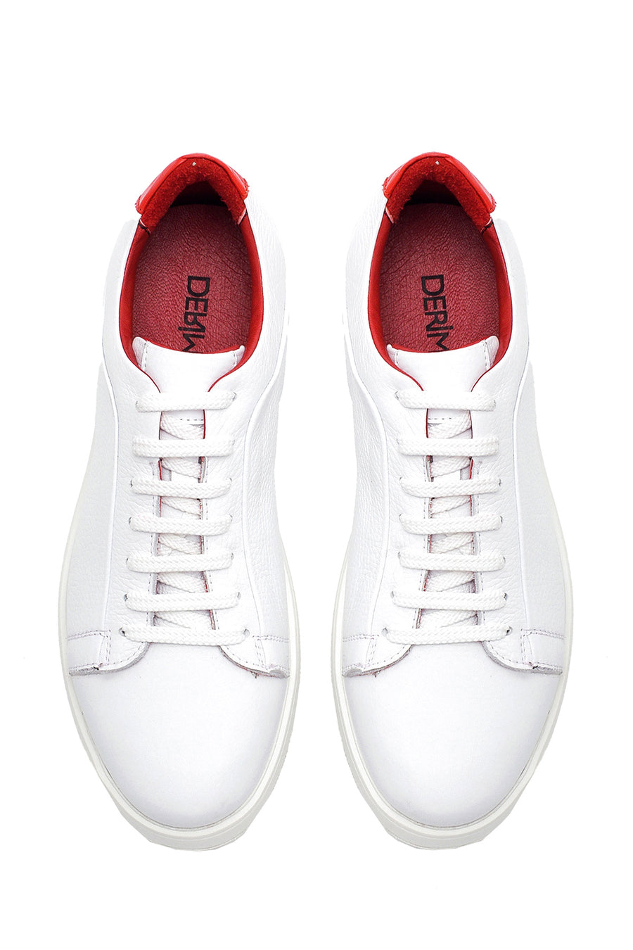 Erkek Beyaz Deri Sneaker