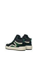 Geox Boy Green Weemble Lace-Up Zipper Detailed Ankle Sneaker | Derimod