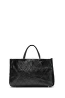 Women's Black Chain Strap Printed Handbag | Derimod