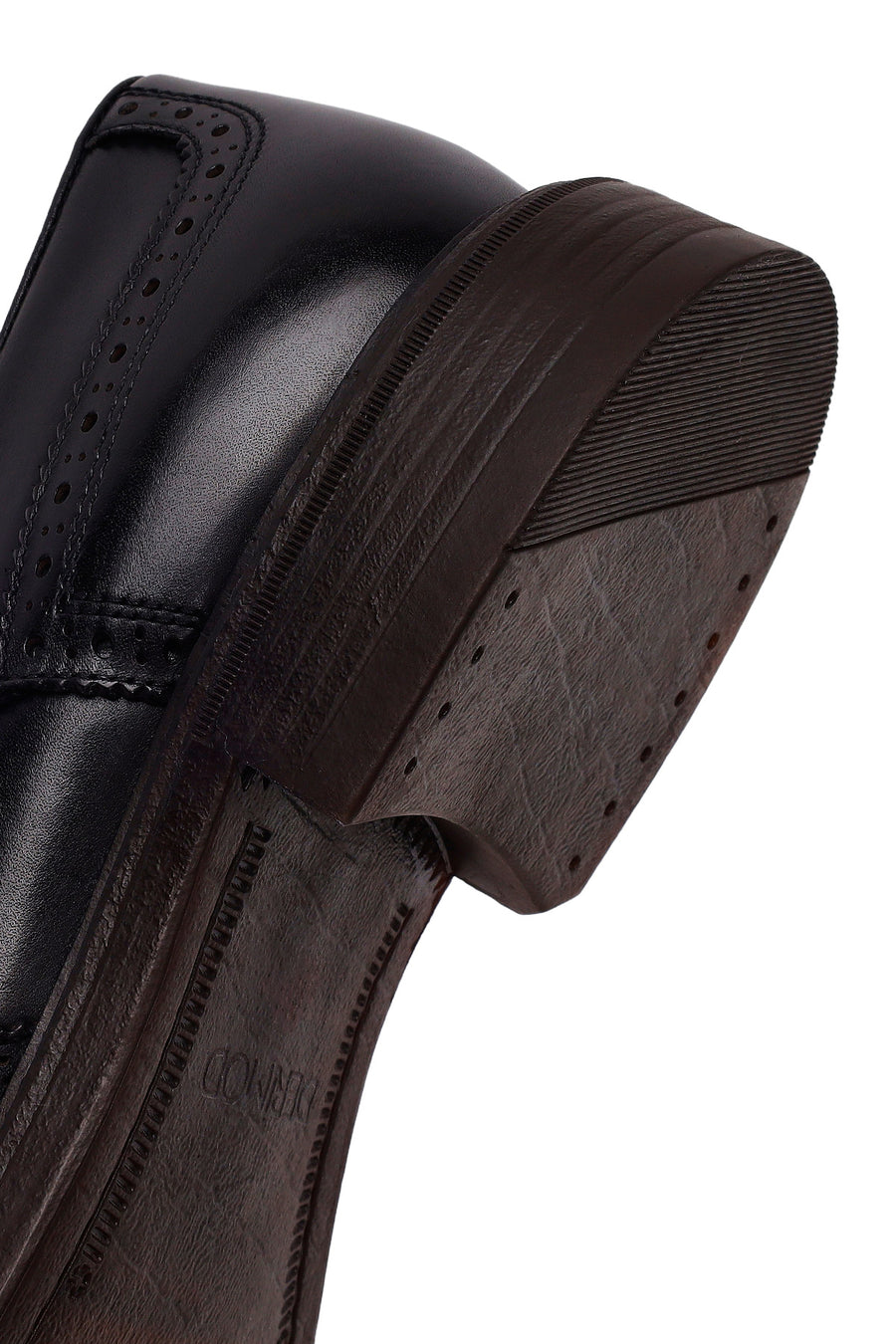 Male Black Lace-Up Leather Casual Shoes