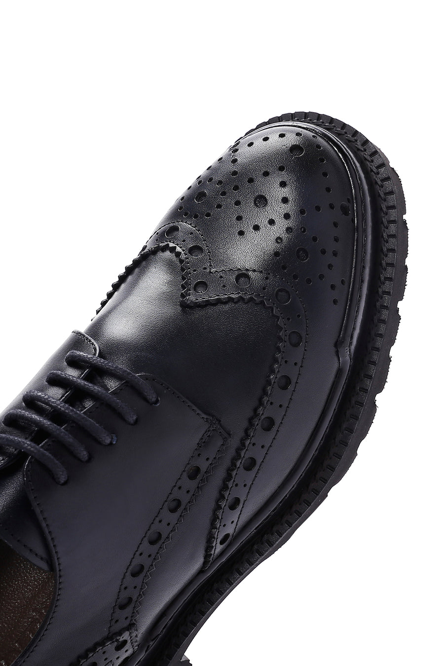 Men's Navy Blue Leather Casual Shoes