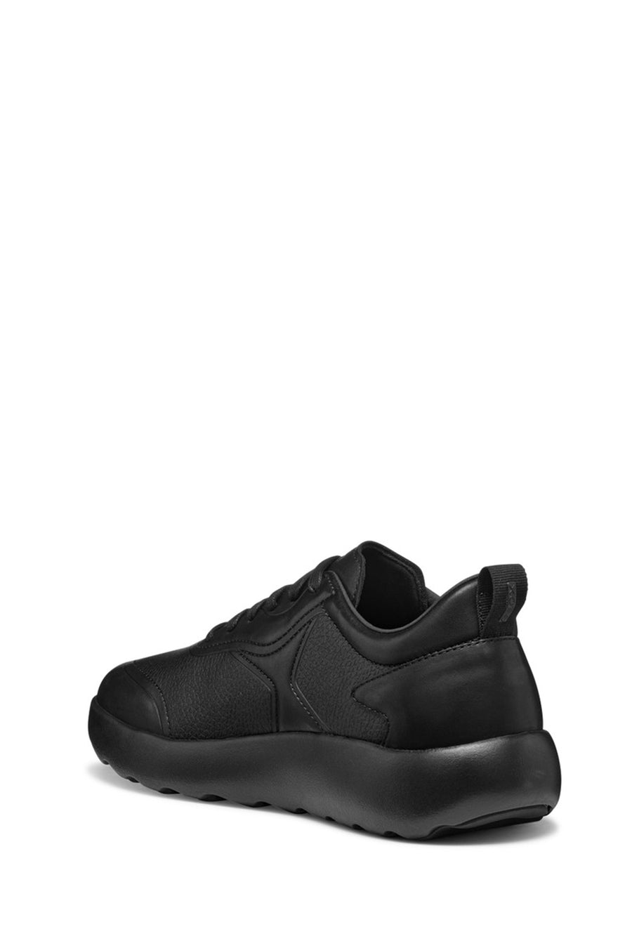 Geox Erkek Siyah U Xtors B - Print.Lea + Smo.Lea Bağcıklı Deri Sneaker