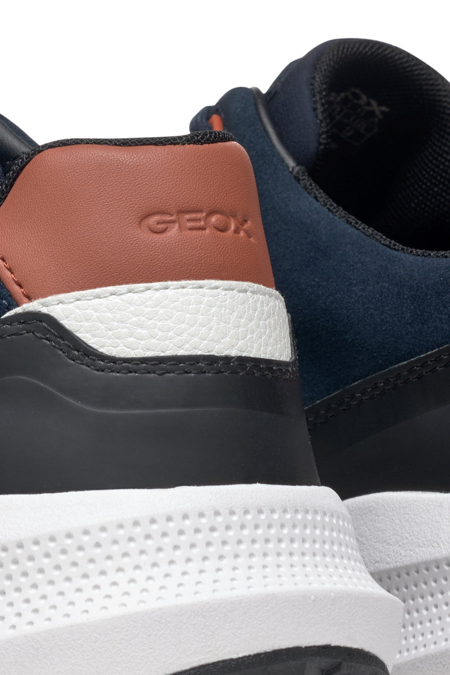 Geox Men's Navy Blue Pg1X Abx Laced Waterproof Leather Sneaker