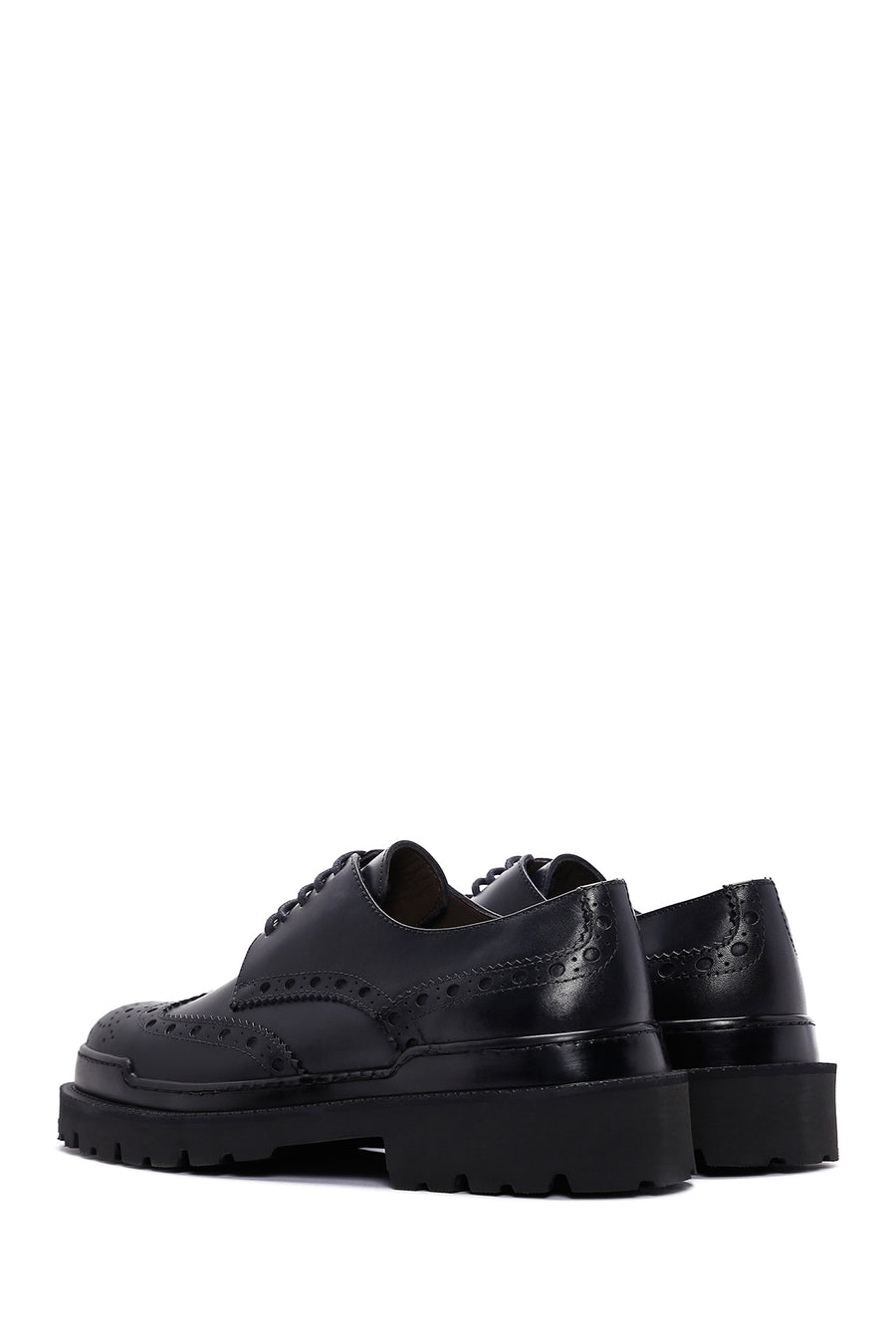 Men's Navy Blue Leather Casual Shoes