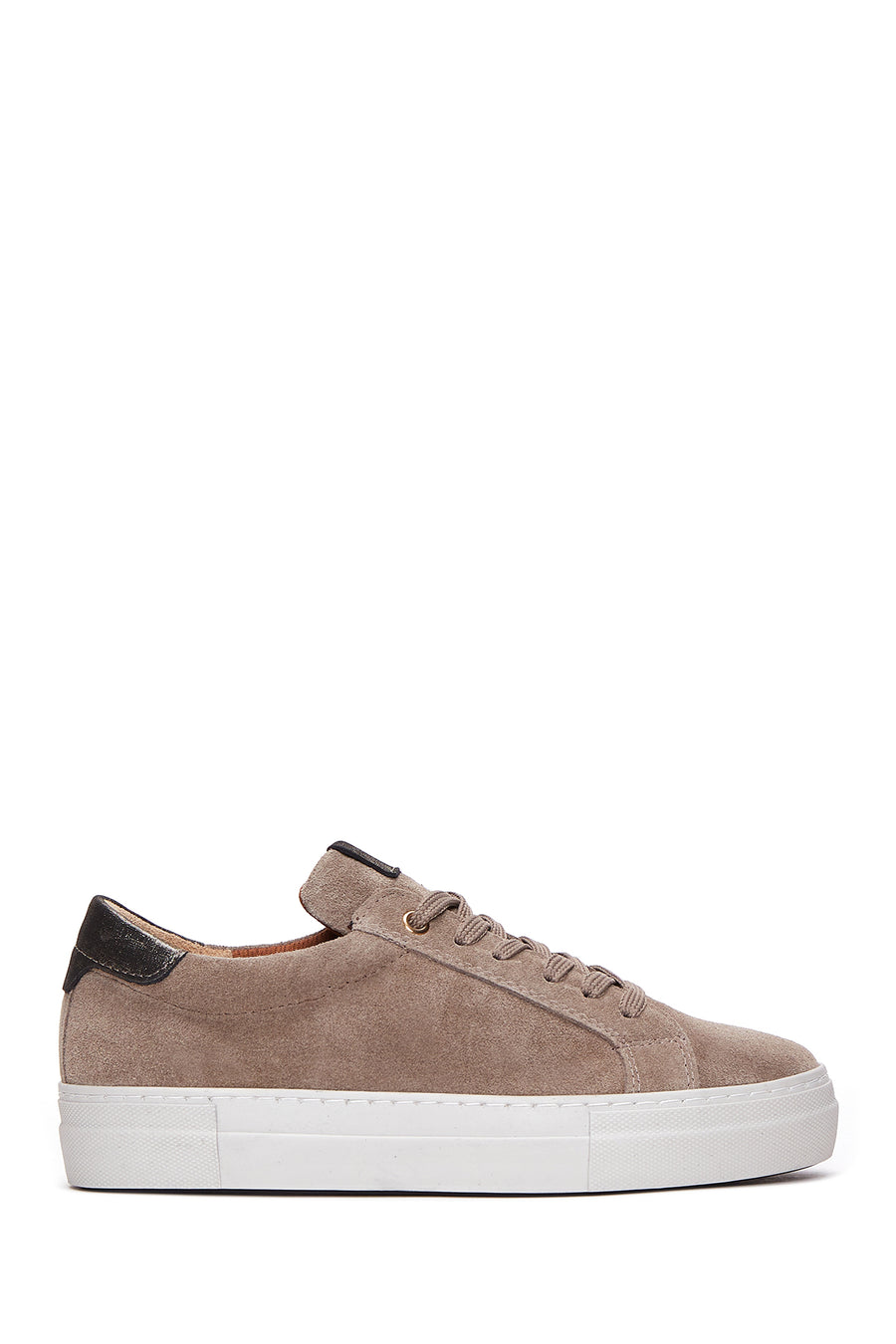 Women's Mink Suede Leather Thick Soled Sneaker 23WFD370010 | Derimod
