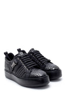 Men's Leather Crocodile Patterned Sneaker | Derimod