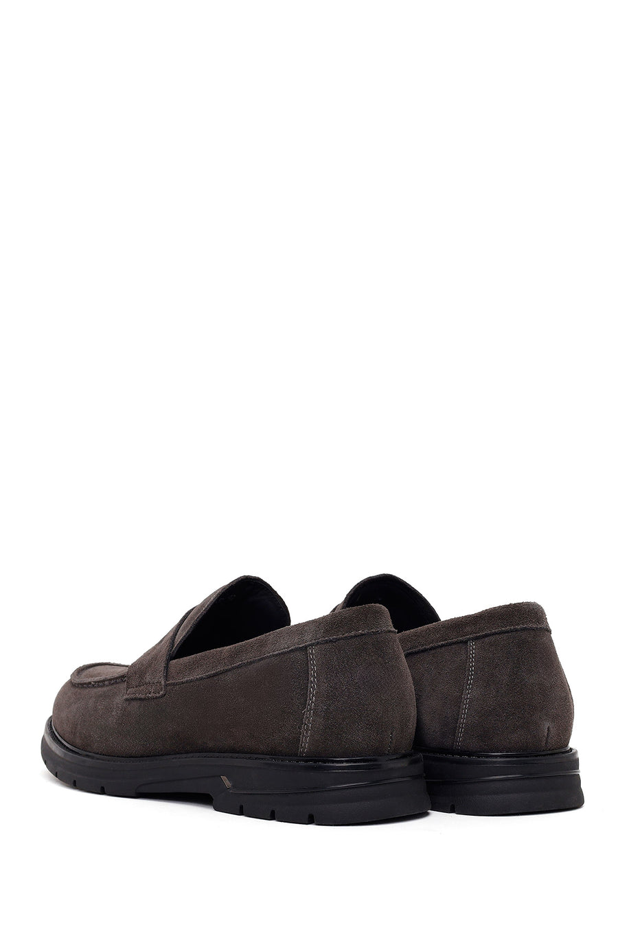 Male Gray Suede Casual Loafer