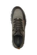 Geox Men's Gray Delray Lace-up Casual Sneaker | Derimod