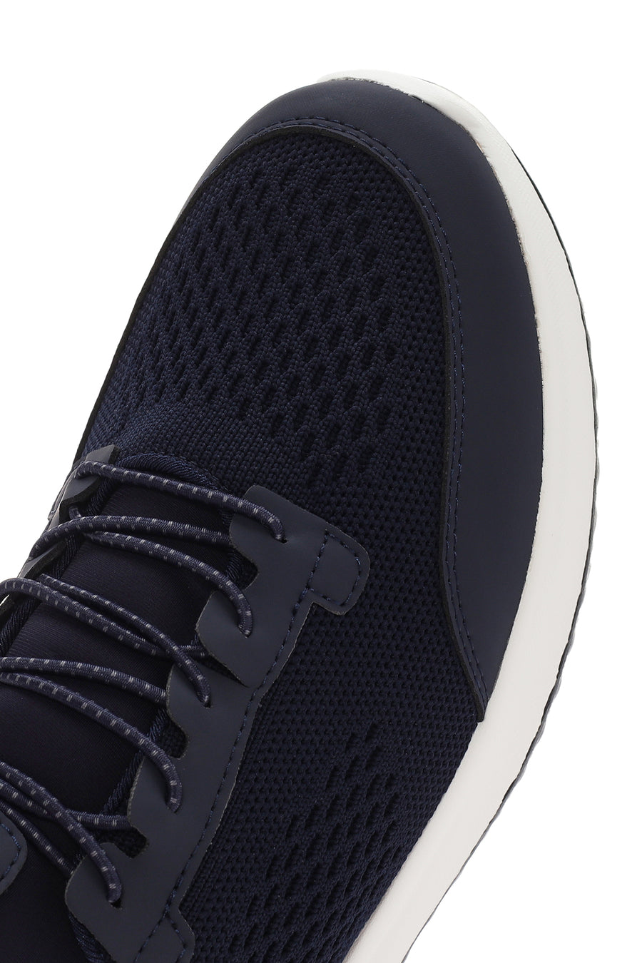 Derimod Zero Men's Navy Blue Lace-Up Thick Sole Fabric Sneaker